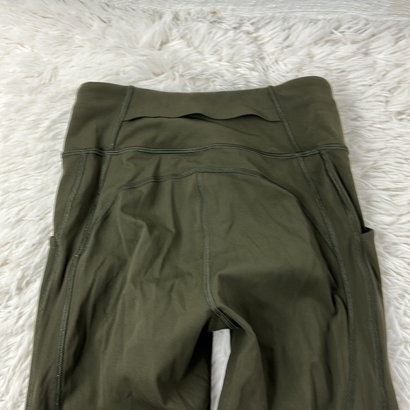 Lululemon Time To Sweat Crop 23" Dark Olive - Picture 9 of 9
